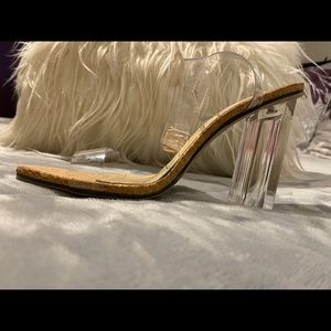 Clear heels from She In (Size 9)